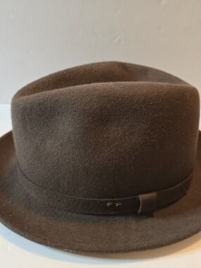Country GENTLEMAN Classic Brown Wool SURREY Fedora Hat